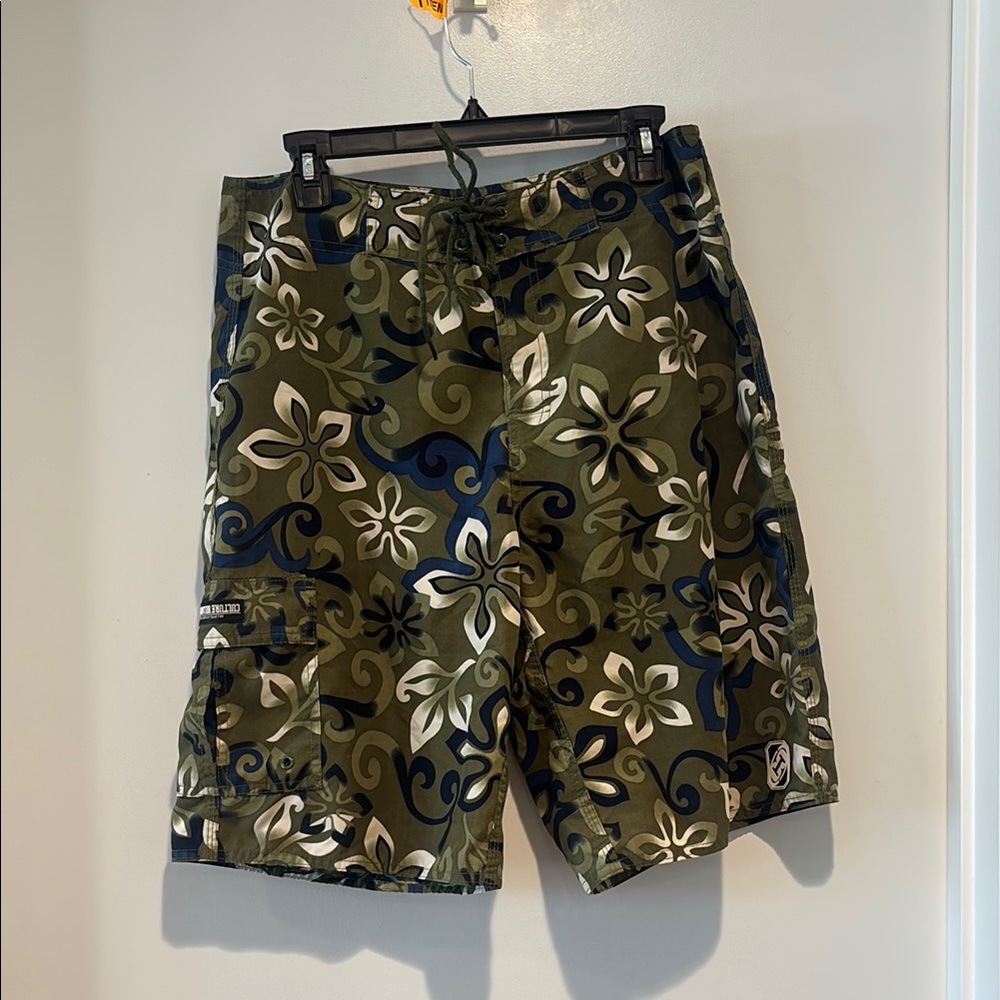 Floral Camouflage Board Shorts